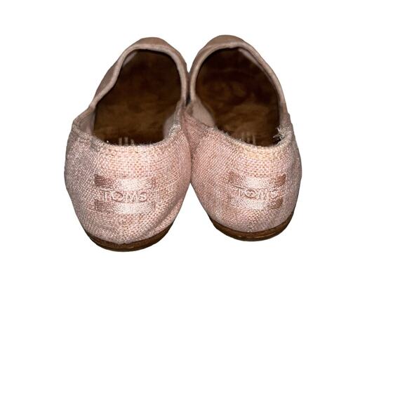 Tom’s Women’s Jutti Flats Light Pink Linen Size 6 - Picture 5 of 10